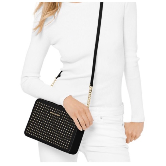 NWT authentic MK stunning leather studded bag - Picture 8 of 8